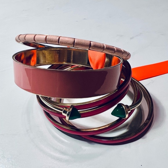 Set of Multicolored Fashion Bangles - Picture 2 of 3